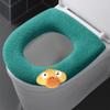 Zimný poťah na WC dosku Mäkký vankúšik na WC dosku Plyšové vlákno Rýchla montáž Možno prať v práčke Dizajn