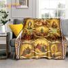 Kind Jesus and Blessed Virgin Mary Soft Christian God Flannel Art Faith Bed Comfortable Home Hiking Four Seasons Warm Blanket