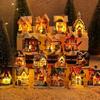 Christmas Micro Landscape Model Resin Miniature House Decor New House Ornament  Festive Decor