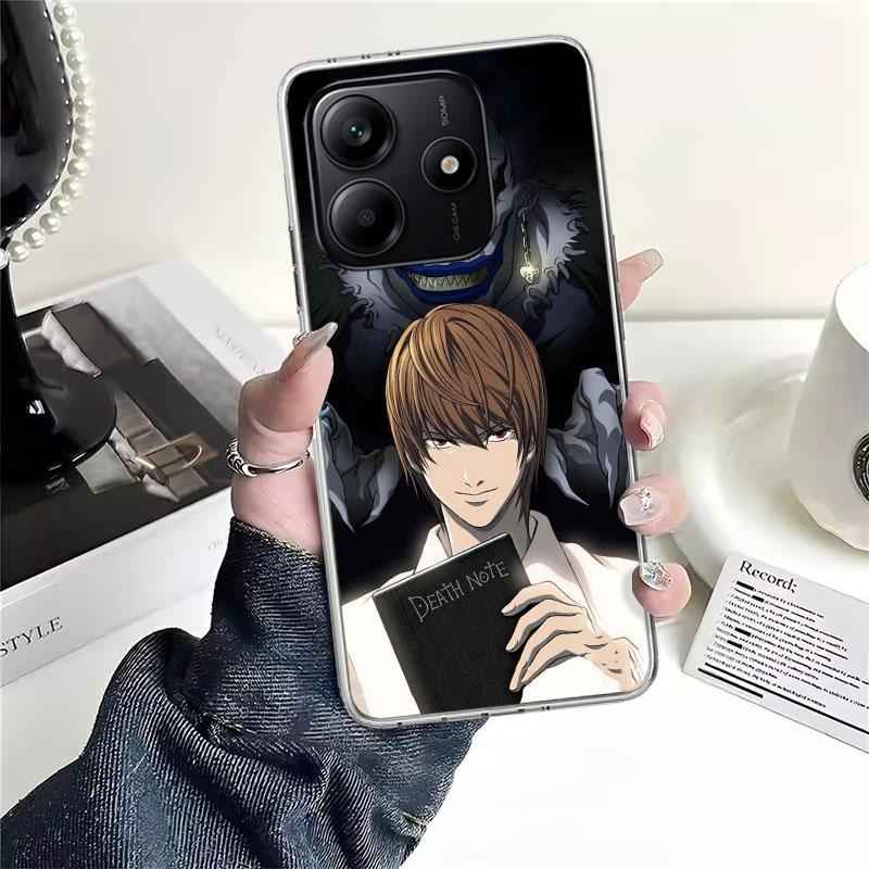 N-Note D-Death Anime Ryuk Soft Phone Case For Xiaomi Redmi Note 15 14 14S 13 12 Pro Plus 12S 11 11S 11E 10 10S 11T 5G Fundas Coq