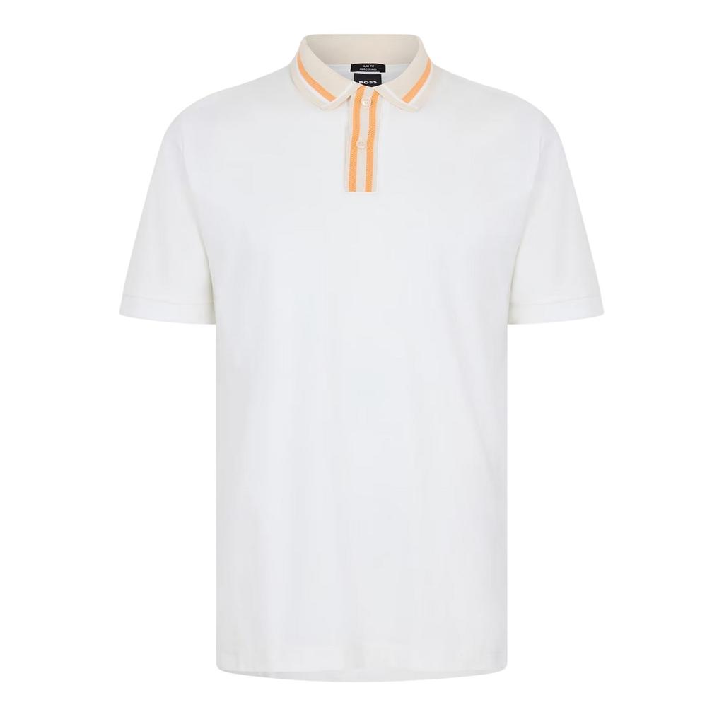 Boss Mens Contrast Detail Short-Sleeved Polo Shirt