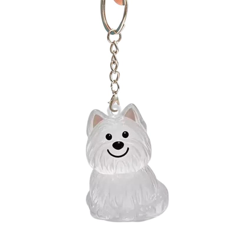 Clear Cat Hair Collection Capsule Keychain Kawaii Memorial Pet Cat Dog Hair Container Bag Charms Pendant For Pet Lovers