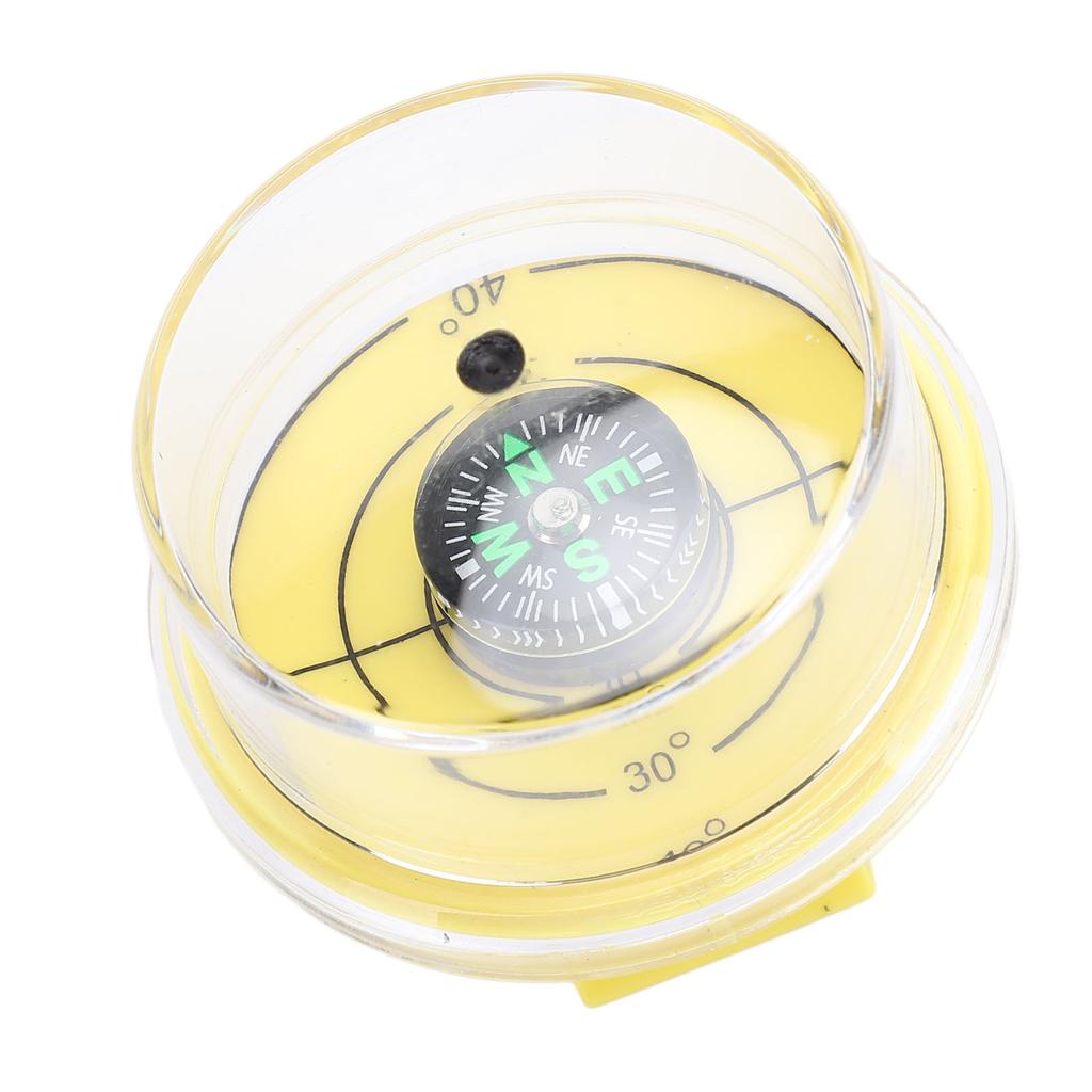 Sun Angle Guide for Solar Panel Verticality Level Gauge Measuring Tool 4.2CM Diameter Yellow With