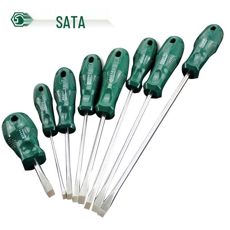 SATA Slotted Plastic Handle Screwdriver
