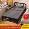 Portable Folding Iron Bed for Outdoor and Dormitory Use