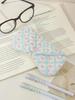 Heart-Shaped Corduroy Padded Glasses Case – Ins Style