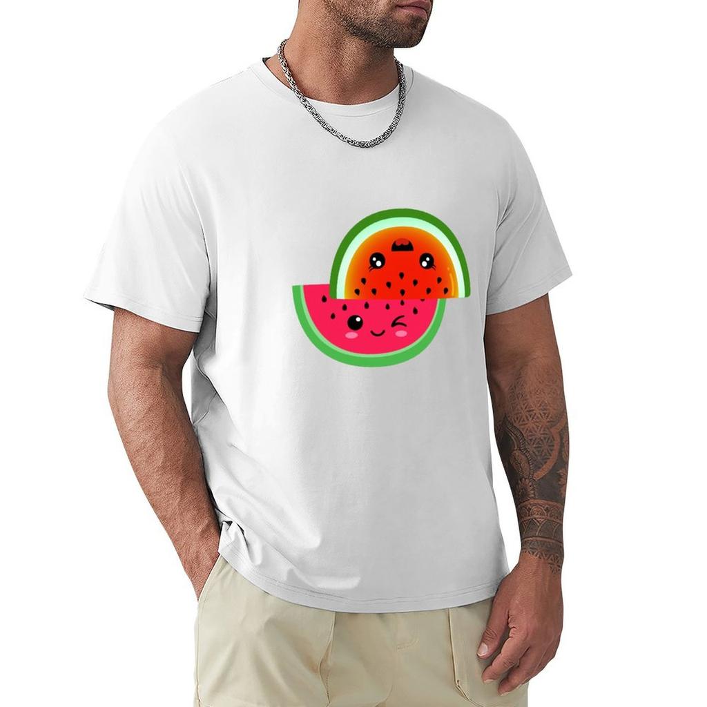 Hello Summer Watermelon Tshirt Sport Basic Moisture Wicking Tee