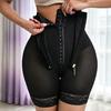 Højtaljede Shapewear med Lynlås & Knaplukning Mavekontrol Hofteløftende Kropsformende Bukser Kompression Åndbar Efterfødsel & Daglig Opstramning