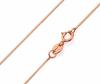 18K Rose Gold Plated Thick Snake Chain Necklace for Women