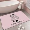Cute Cartoon Mikko Cat Floor Mat Rectangle Anti-slip Home Soft Badmat Front Door Indoor Outdoor Mat Hotel Decor Mat