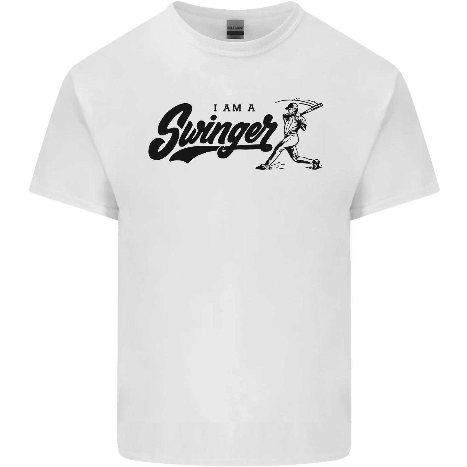 

Swinger Funny Baseball Softball Kids T-Shirt Childrens S