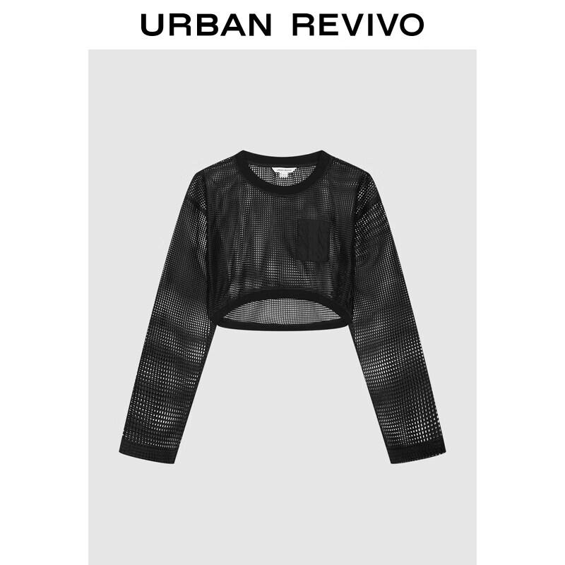 Women s Hollow Out Long Sleeve Cover-up Blouse M
