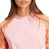 adidas T-shirt Girocollo Manica Corta con Logo Originals Donna Top Rosa KC0769
