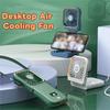 Mini Portable Handheld Fan USB Rechargeable Desktop Air Cooling Fan Foldable Neck Fan  Summer Use
