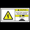DAXTE Danger Electrical Warning Sign Sticker