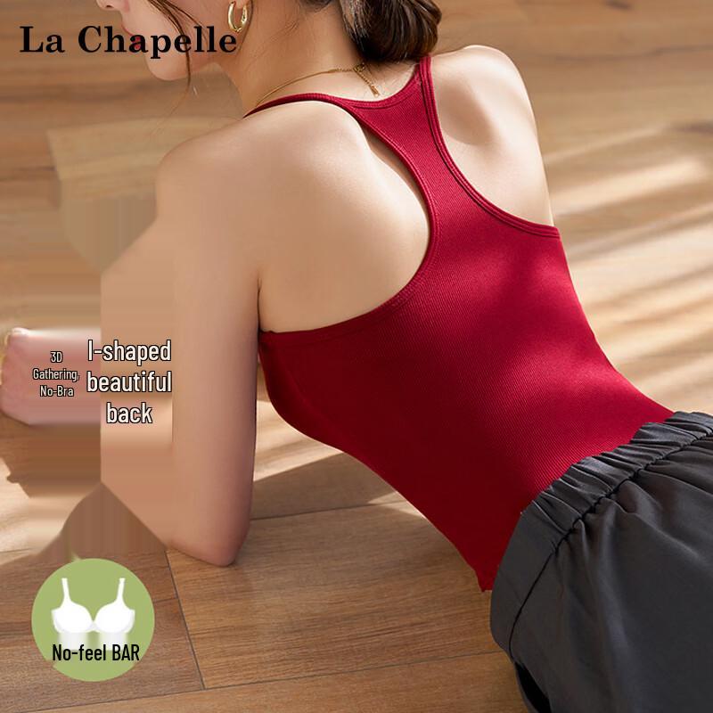 La Chapelle Women's Padded Racerback Tank Top