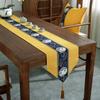 Chinese Style Table Flag Waterproof Oil Resistant Tassel Table Runner Tea House Tea Towels Zen Tea Table Cloth Hotel Bed Flag