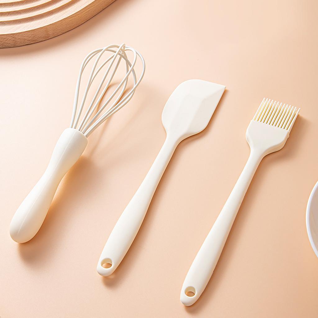 Set Copt Silicon Spatulă Răzuitor Cremă Tort Bucătărie Casnică Tel Ou Perie Ulei Barbecue Gadget Consumabile Bucătărie