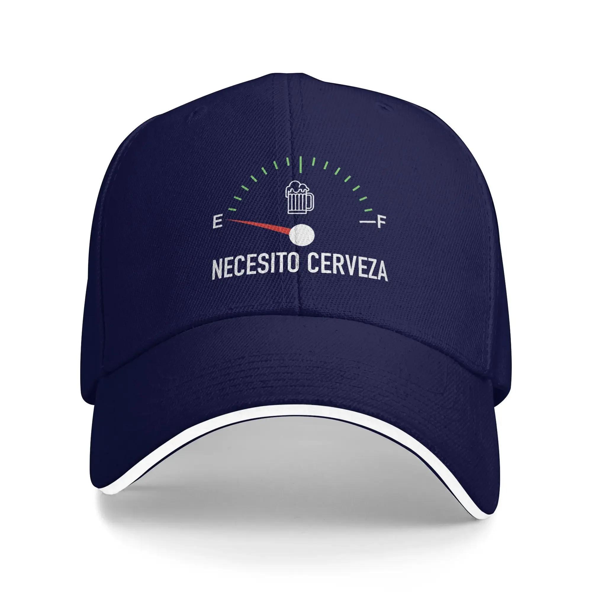 

NECESITO CERVEZA Spanish Slogan Baseball Cap Fashion Trucker Hat Summer Women Men Outdoor Sport Baseball Caps Adjustable