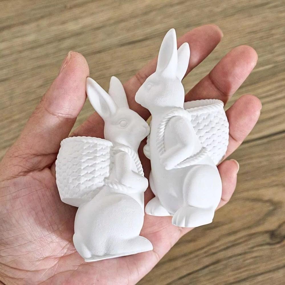 DIY Easter Bunny Mold 3D Resin Ornament Mold Easter Casting Supplies  for Plaster Aromatherapy