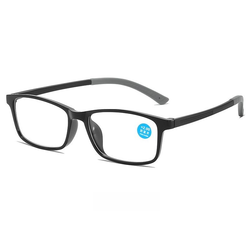 Men's New Square Frame High-definition Anti-blue Light Reading Glasses Neutral Fashion Luxury Ultra-light TR90 Reading Glasses