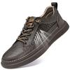 Fashion Genuine Leather Casual Shoes for Men Shoes Design Sneakers Male Comfortable Cow Leather All-match Comfortable Skate Shoes Man