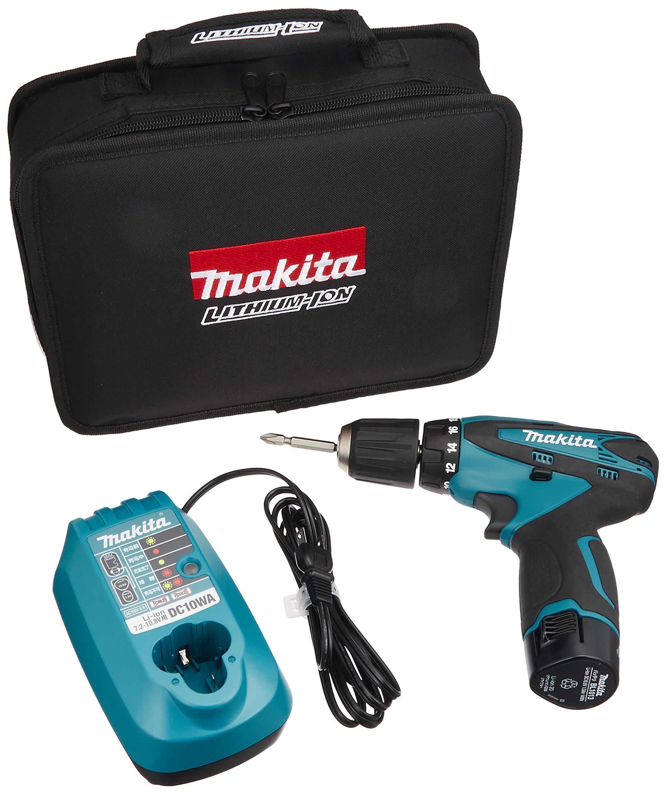 

Makita DF330DWSP Rechargeable Driver with LED Model Drill, 10.8V Light, Compact, One-Piece синий