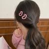 10pcs Women Simple and Versatile Side Bangs Hair Clip Korean Style Hair Hairpin Headwear Cute and Sweet Pink Love Hair Clip