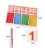 1 Set Wood Educational Teaching Aids Number Math Calculate Game Colorful Counting Sticks Kids Learning Education Toys