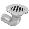 Durable Boat Floor Drain 316 Stainless Steel Marine 90 Degree Boat Floor Deck Water Drain38MM