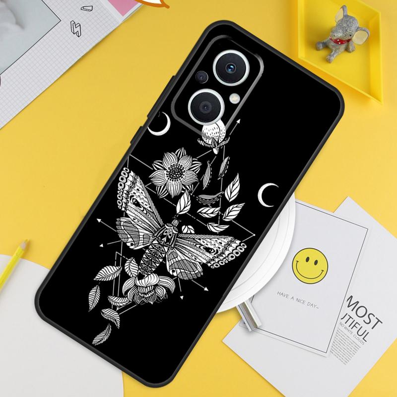Occult Witchcraft Moon Gothic Witch For OPPO Reno 8T 7 8 Lite 10 11 12 13 14 Pro 11F 12F 13F 14F OPPO Find X8 X5 X6 Pro Case