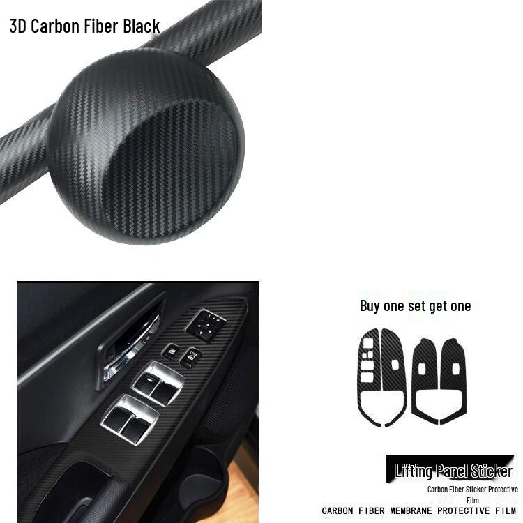 Mitsubishi ASX Interior Carbon Fiber Sticker for Gear, Control, & Window Decor