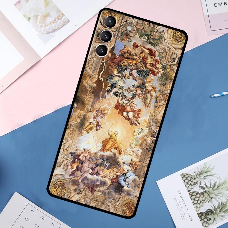 Renaissance art Painting Case For Samsung Galaxy S25 Ultra S24 S23 S22 S21 Ultra S9 S10 Plus S23 FE S25 FE Back Cover