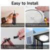 NEW 60W-500W LED Solar Ceiling Light Outdoor Waterproof Solar Lamp with Remote Control 5M Lines Zero Power for Corridor Garden