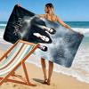 Name Custom Twilight Poster Print Beach Towel, Large Soft Quick Dry Towel for Beach Camping Swimming