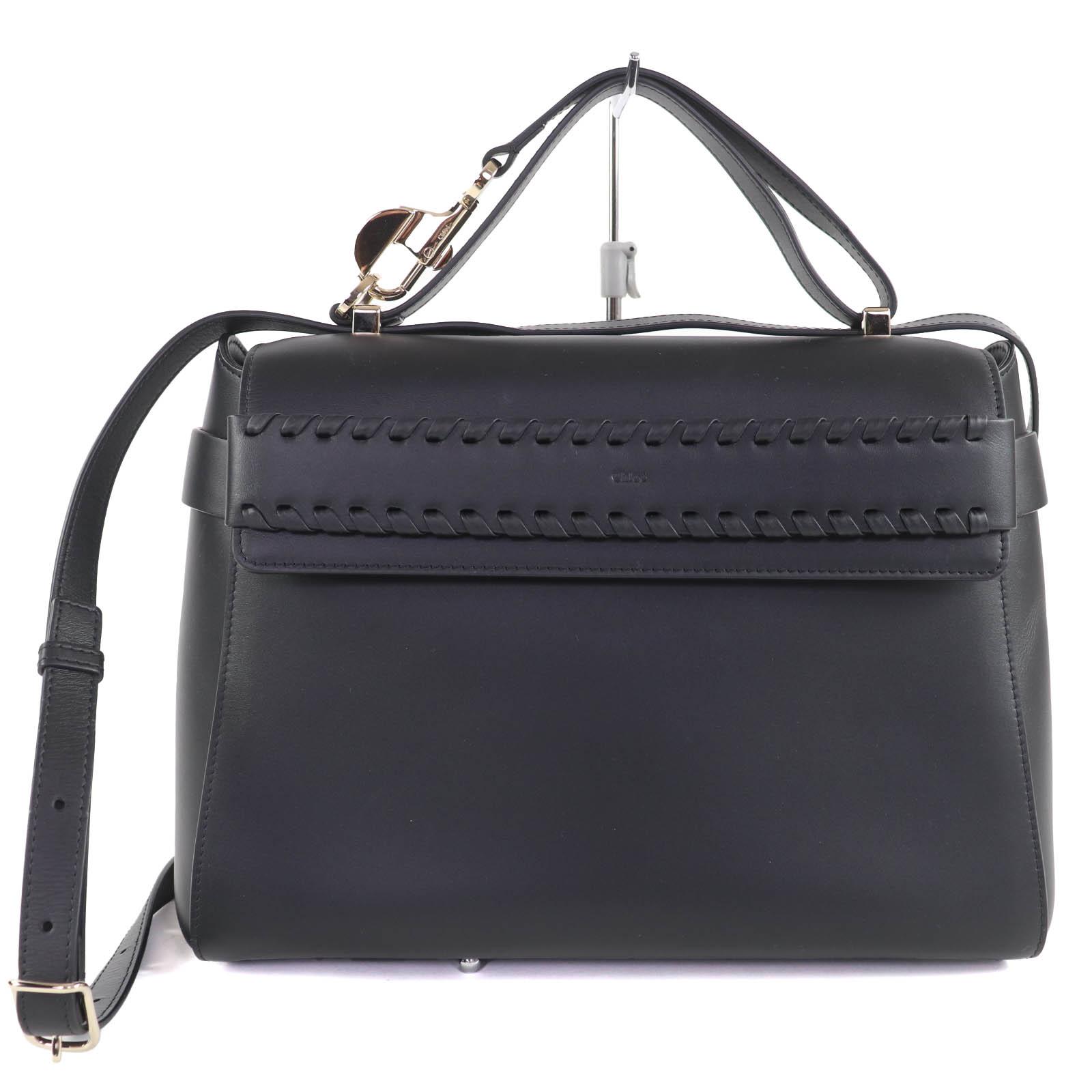 

Great Chloe Shoulder Bag NACHA black leather Women CHC22WS122l91001 Used