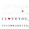 Removable Wedding Car Decals Just Married Vinyls Stickers For Bridal Shower Party Home Decorations Window Murals Gift