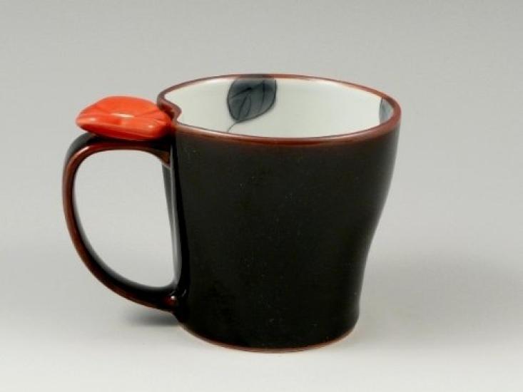 Arita Ware Senemon Kiln Hanae Maki Pair Mug 18622