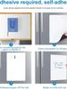 Magnetic Fridge White Board Paper,8" x 12" 2 Pack Small Dry Erase Board Kitchen Refrigerator Whiteboard for Family to-do List, I