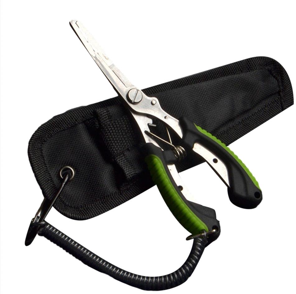 Stainless Steel Fishing Pliers Fishing Hook Remover Saltwater Resistant Fishing Braided Line Cutter Scissors Fishing Equipment