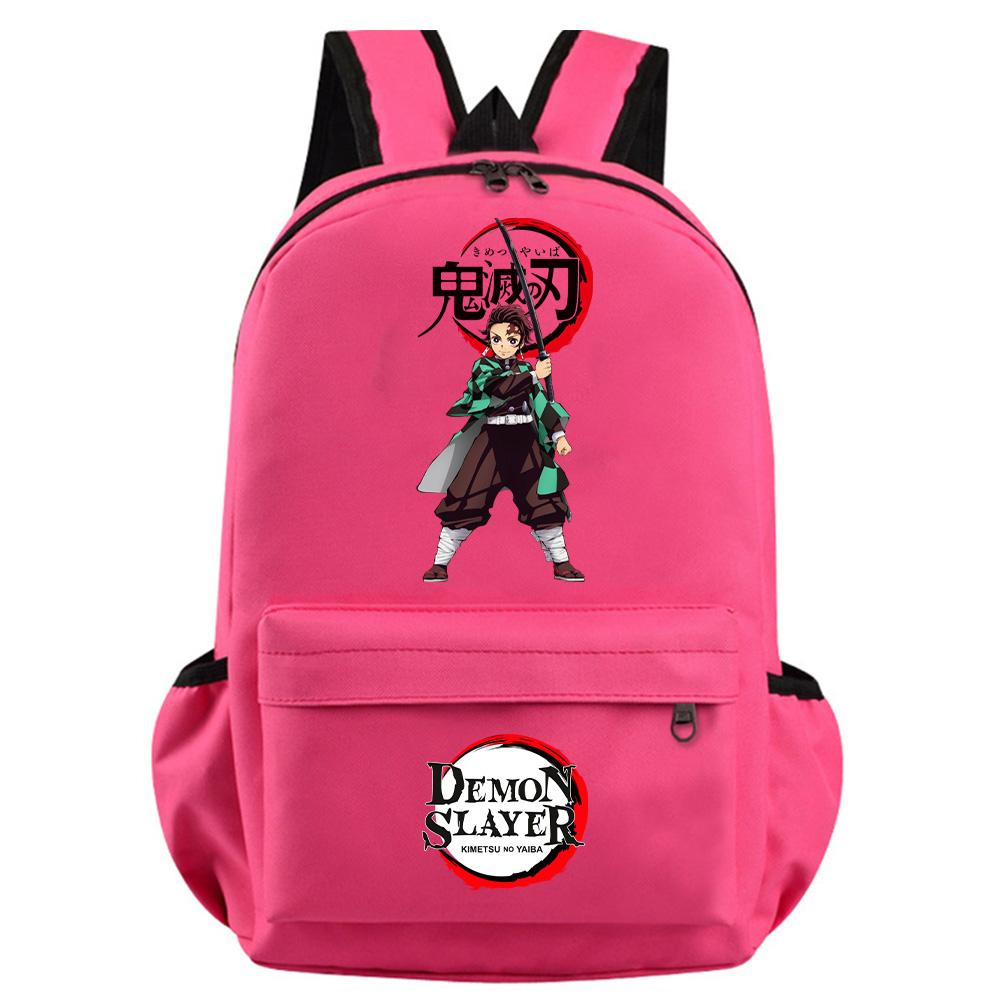 Colorful Anime Demon Slayer Printed Backpack for Teenager Girl Boy Student Schoolbag Women Large Capacity Waterproof Travel Bag Rucksack Gift