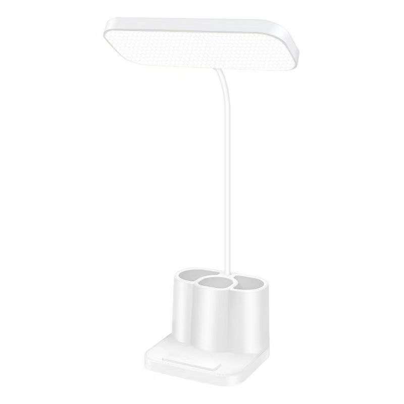 "Multifunctional Desk Lamp with Eye Protection, Touch Dimming, Reading Light, Pen and Phone Holder, and Dormitory Charging"