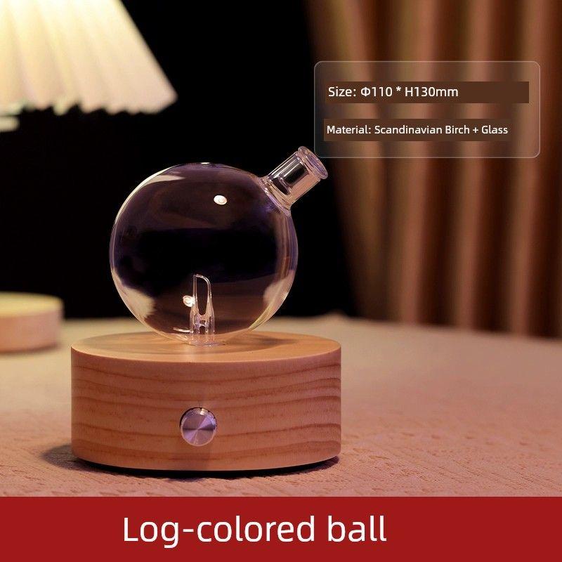Dedicated Waterless Automatic Bedroom Cold Fragrance Instrument Natural Wood Round Ball Style