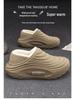 Men's Cartoon Cotton Slippers: Winter Indoor Non-Slip, Waterproof, Warm, Closed-Heel with Thick Sole for Couples