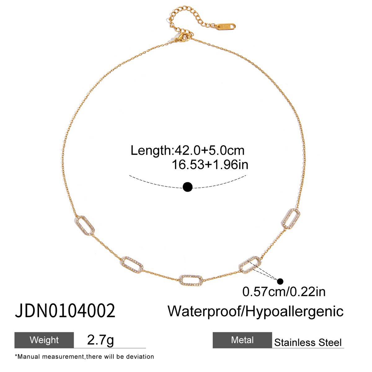 Дизайн Sense 18K Золотой Пояс Белый Бриллиант Овальный Кулон Ожерелье Ювелирные Изделия