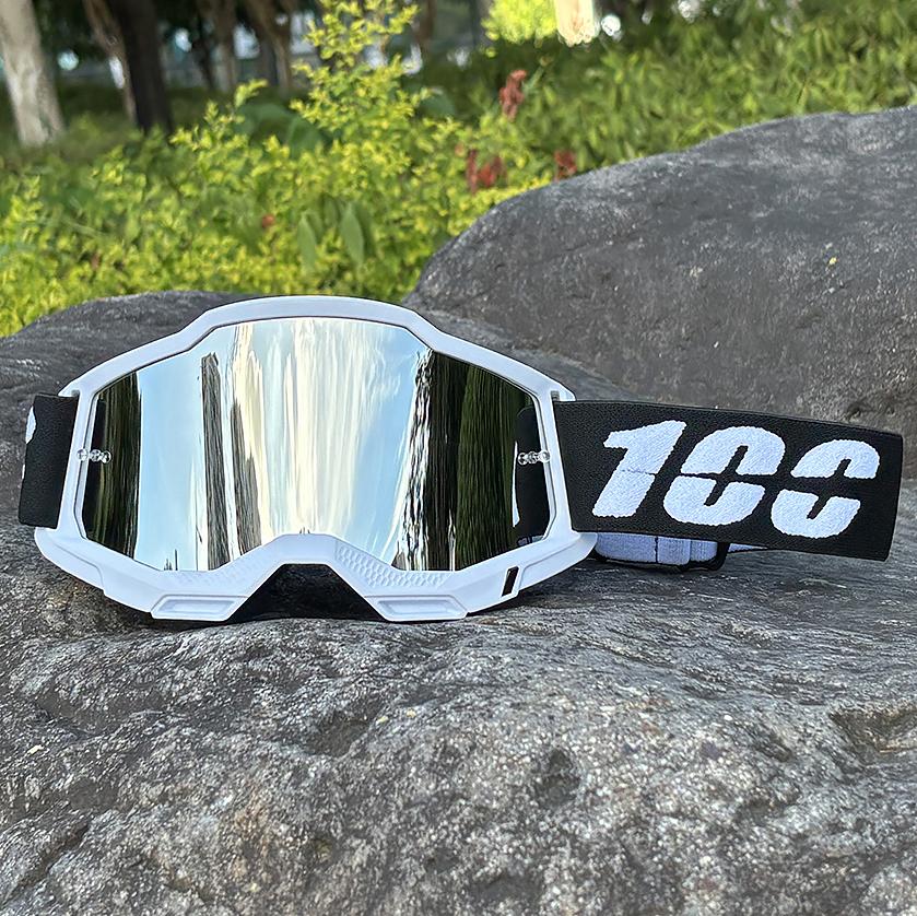100 Motorcycle Goggles Cycling Glasses Outdoor Off-Road Ski Sport MX ATV Dirt Bike Racing Glasses Motocross Goggles Bike Google