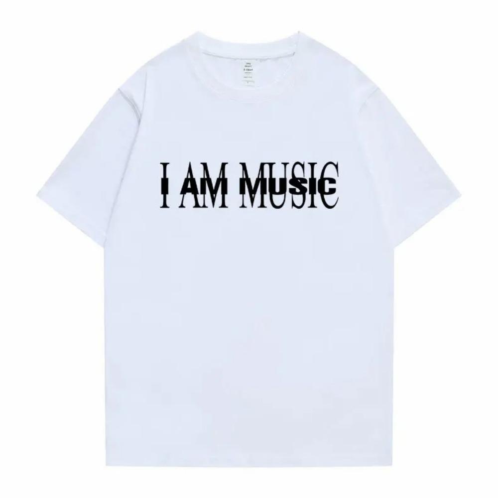Rapper Playboi Carti I Am Music Nytt albumcovertrykk T-skjorte Unisex Dame Avslappet Vintage T-skjorte Hiphop Overdimensjonerte T-skjorter Klær