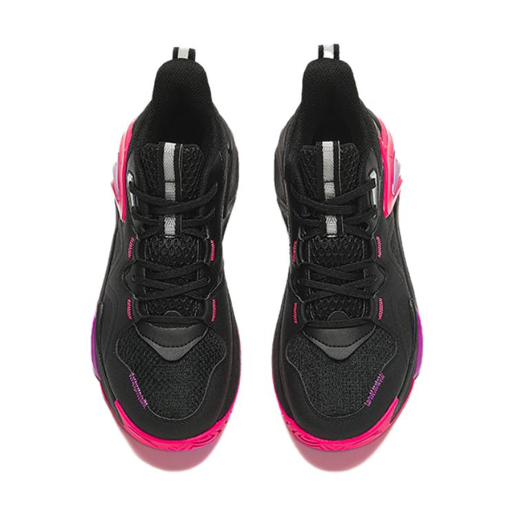 Anta Kids Air Space Non-Slip Shock Absorbing Wear-Resistant Breathable Low-Top Basketball Shoes Kids sneaker Black A12431102-3