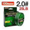 Carp Fishing Line 100M 4 Strands Braided Japan Multifilament Pe Wire Super Strong Durable Smooth Tackle 0.8/10Lb-3.0/35Lb