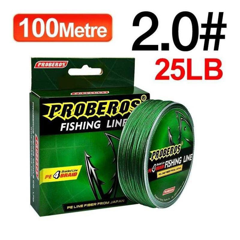 Carp Fishing Line 100M 4 Strands Braided Japan Multifilament Pe Wire Super Strong Durable Smooth Tackle 0.8/10Lb-3.0/35Lb